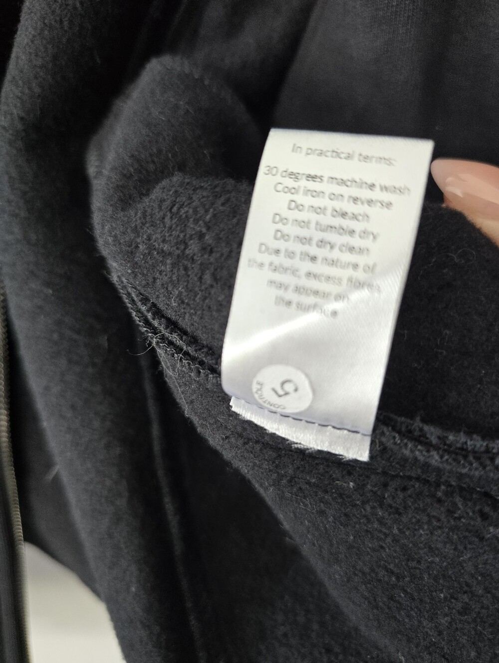 Saint + Sofia Organic Cotton Asymmetric Zip Knit Moto Biker Jacket Size 6 Black - Picture 16 of 16